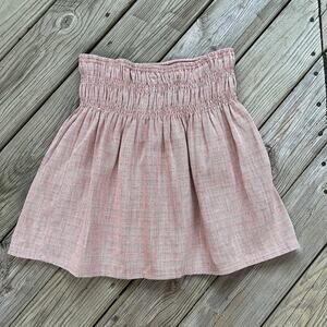 Anthropologie Current Air Women's Pink Pleated Mini Skirt Size L. NEW
